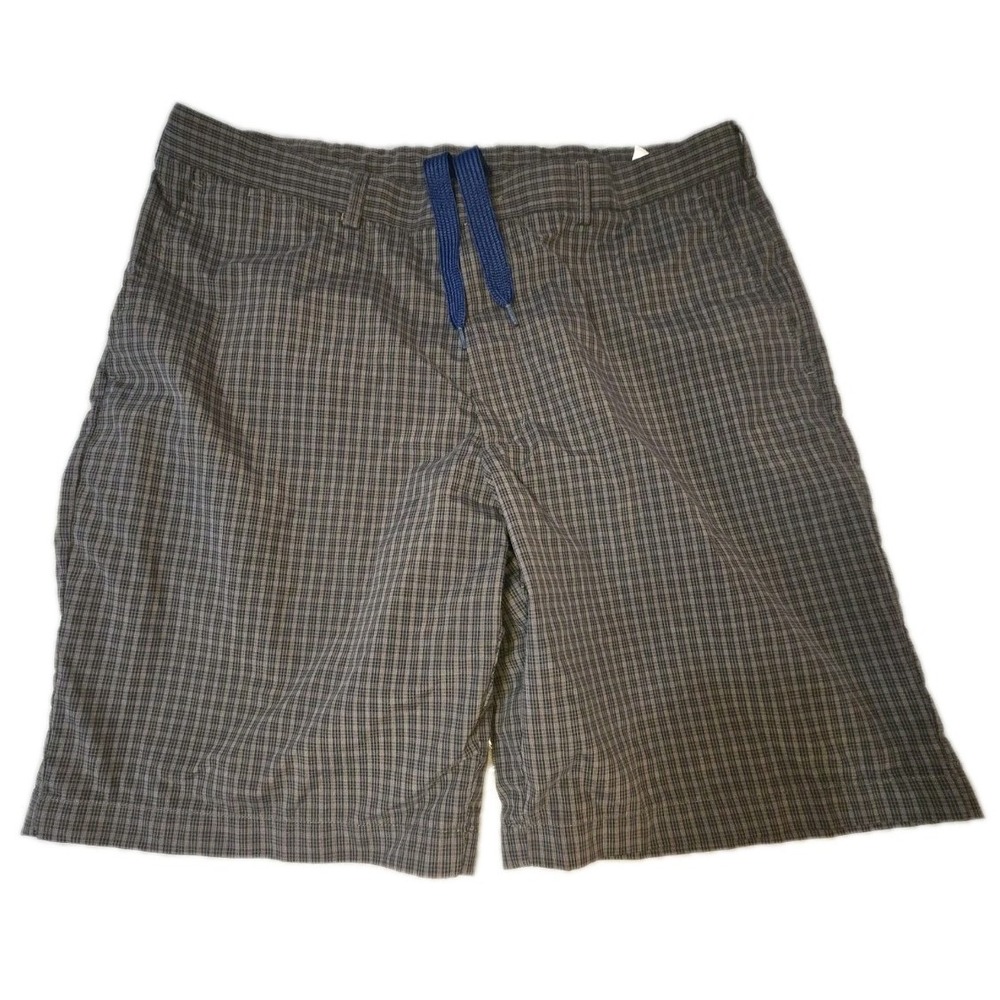 Ben Hogan Golf Shorts Mens 38 Blue Plaid Performance Stretch Lightweight Poly